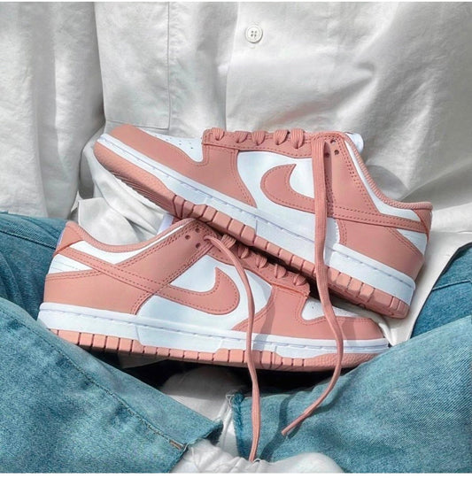 Dunk blanco y rosado
