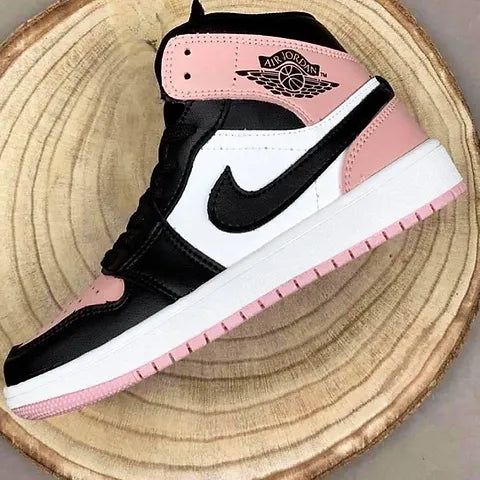 Air Jordan Negro Rosa Y Blanco
